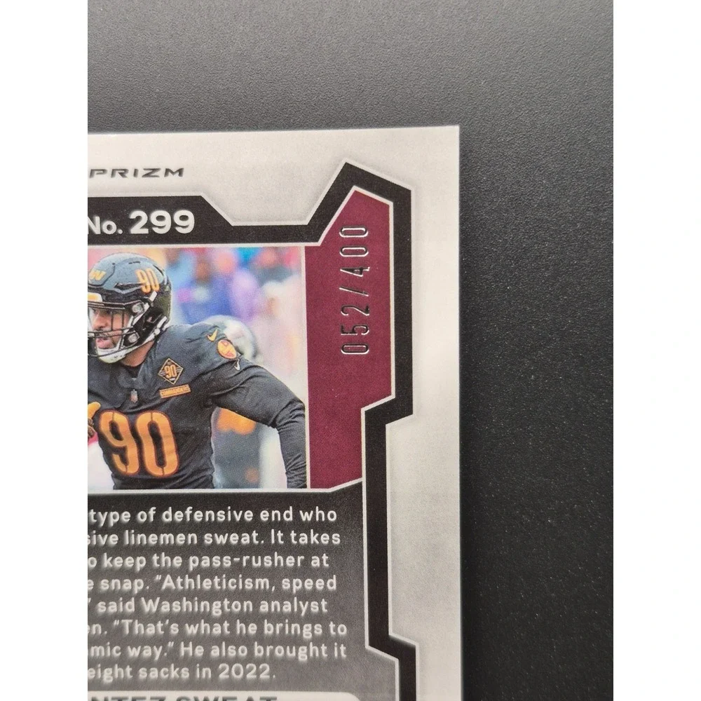 2023 Panini Prizm Montez Sweat #299 Pandora Prizm /400 Washington Commanders